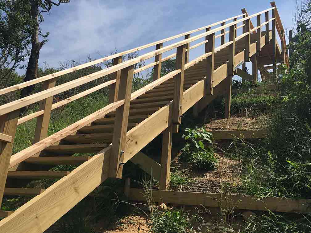 beach bluff stairs